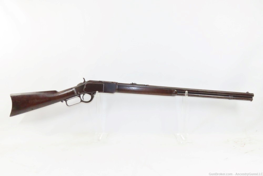 c1889 Antique WINCHESTER Model 1873 .22 SHORT Lever Action Rifle TRICK SHOT-img-16
