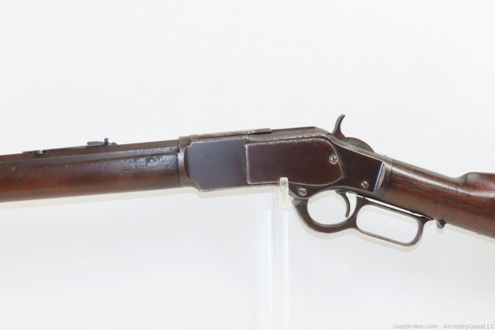 c1889 Antique WINCHESTER Model 1873 .22 SHORT Lever Action Rifle TRICK SHOT-img-3