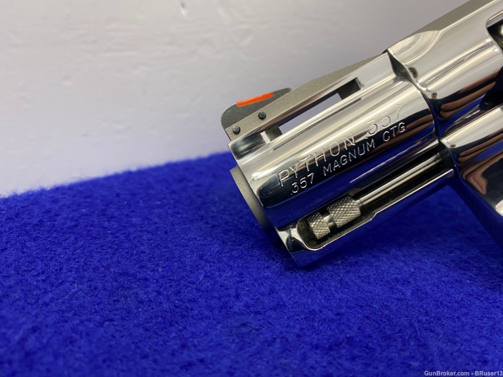 1985 Colt Python .357 Mag -RARE FACTORY 2 1/2" BRIGHT STAINLESS MODEL--img-18