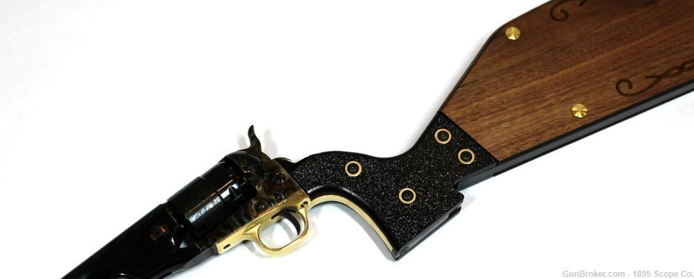 1860 Army Black Powder Revolver Shoulder Stock - Pietta-img-5