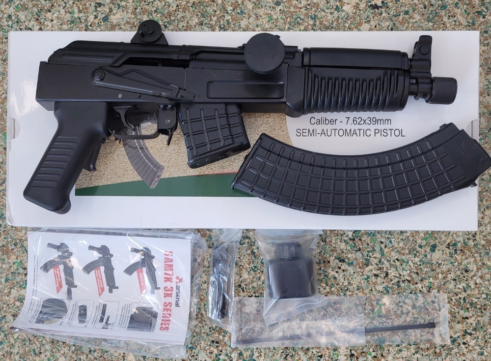 Arsenal SAM7K-34 AK pistol 7.62x39 8" barrel NIB-img-0
