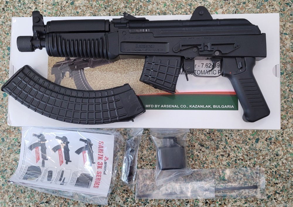 Arsenal SAM7K-34 AK pistol 7.62x39 8" barrel NIB-img-1