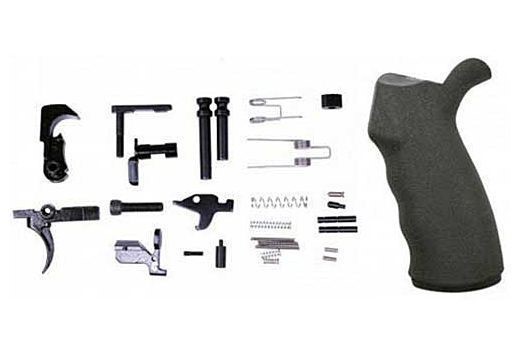GunTech AR-10 Complete Lower Parts Kit Ergonomic Grip NIB No CC Fee-img-0