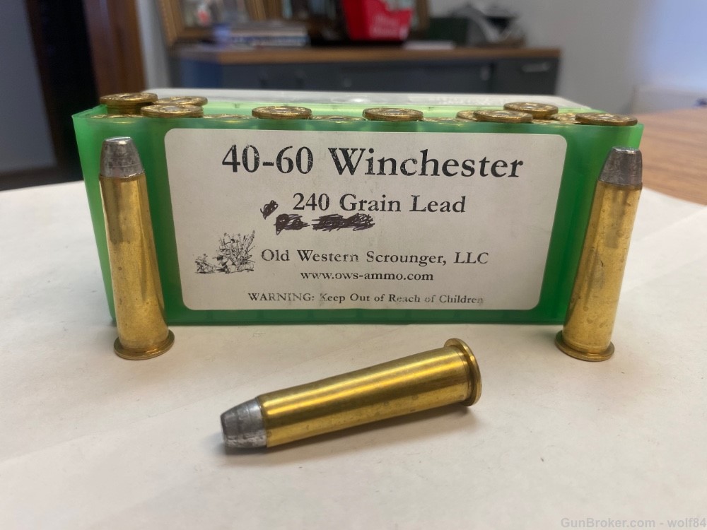  40-60 Winchester Old Western Scrounger  40-60 WCF 240 gr Lead Smokeless-img-0