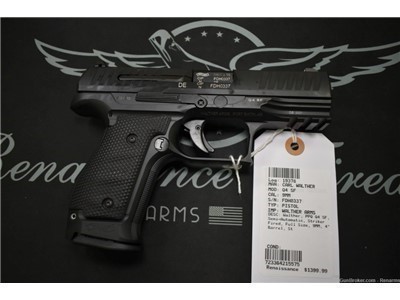 NEW Carl Walther PPQ Q4 SF 9mm semi auto pistol 