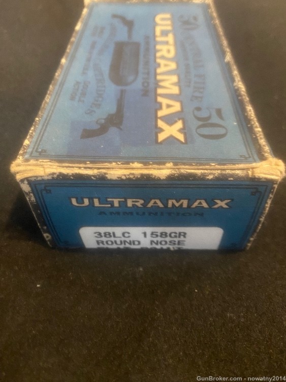 50 Ultramax .38 LC Lightning 158 Grain RNFP Ammunition-img-1