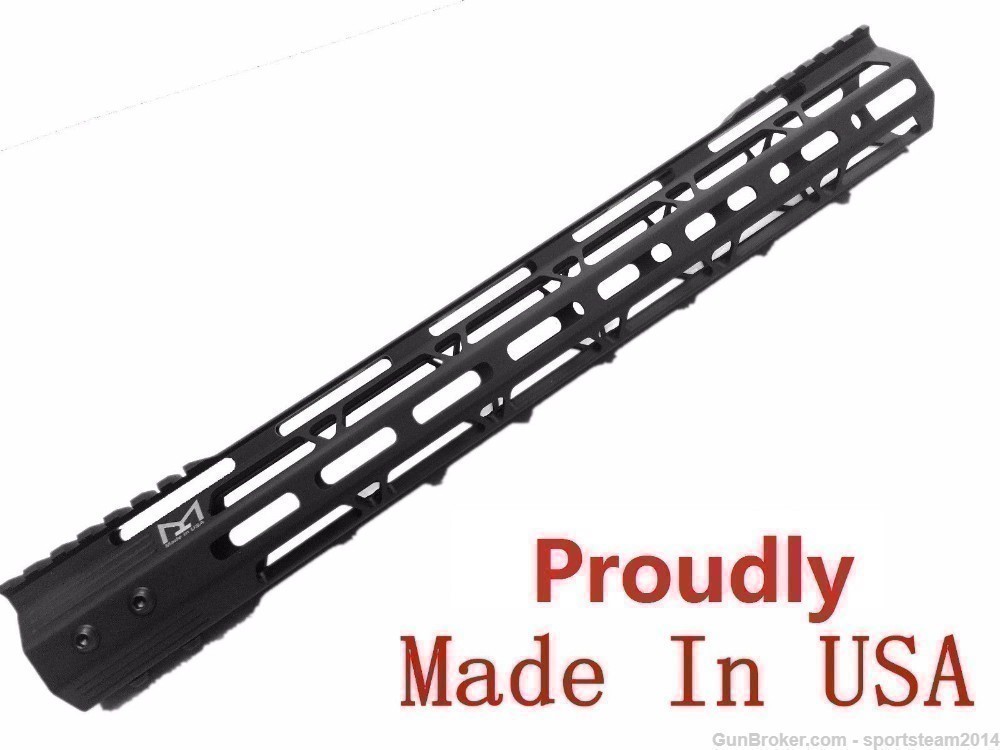 Made in USA! AR15 12" Inch MLOK Handguard Free Float M-Lok Rail-img-0