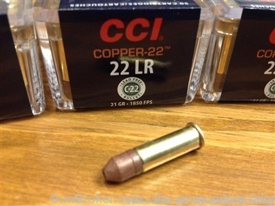 Ammunition Fairy !  22LR Copper-22 21gr Lead Free #250-img-0