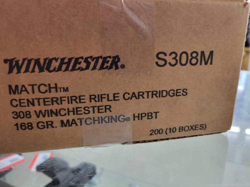 308 Winchester Match Matchking 168gr HPBT 200 Rounds S M-img-1