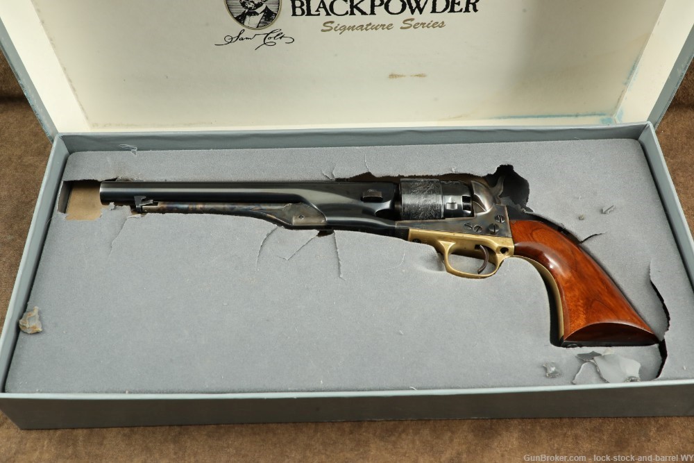Colt 1860 Army 3rd Generation .44 Cal Black Powder Percussion Revolver, Box-img-41