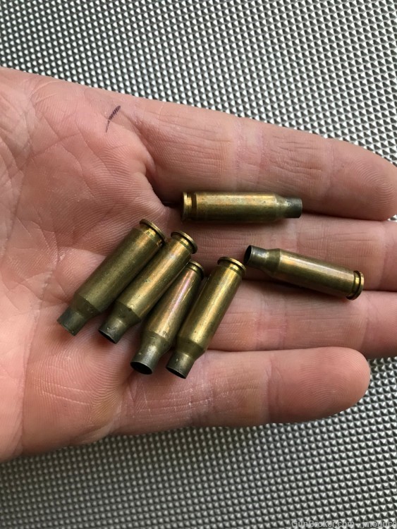 4.6x30mm once fired empty brass for reloading 80+ cases - 4.6-img-1