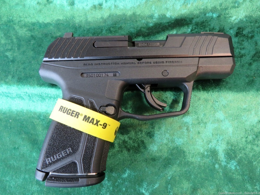 RUGER MAX 9 9MM  2- 10rd Mags 3.2” Barrel Optic Ready 03503, 15181-img-0
