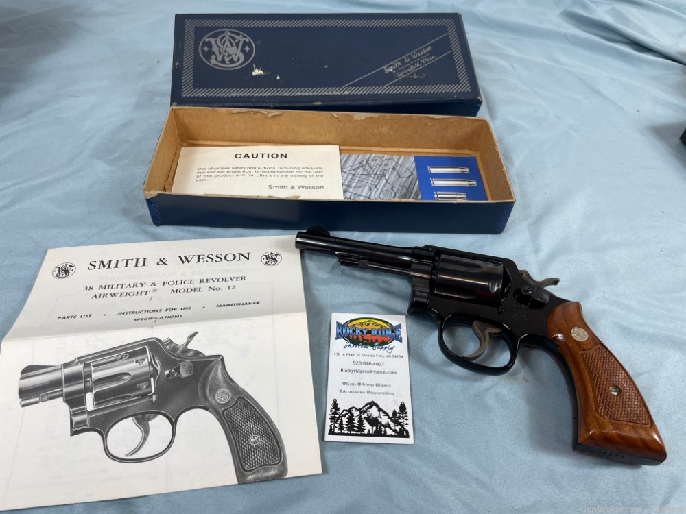 Smith & Wesson S&W 12-3 Airweight .38 Special 4" + Original Box (sp)-img-0