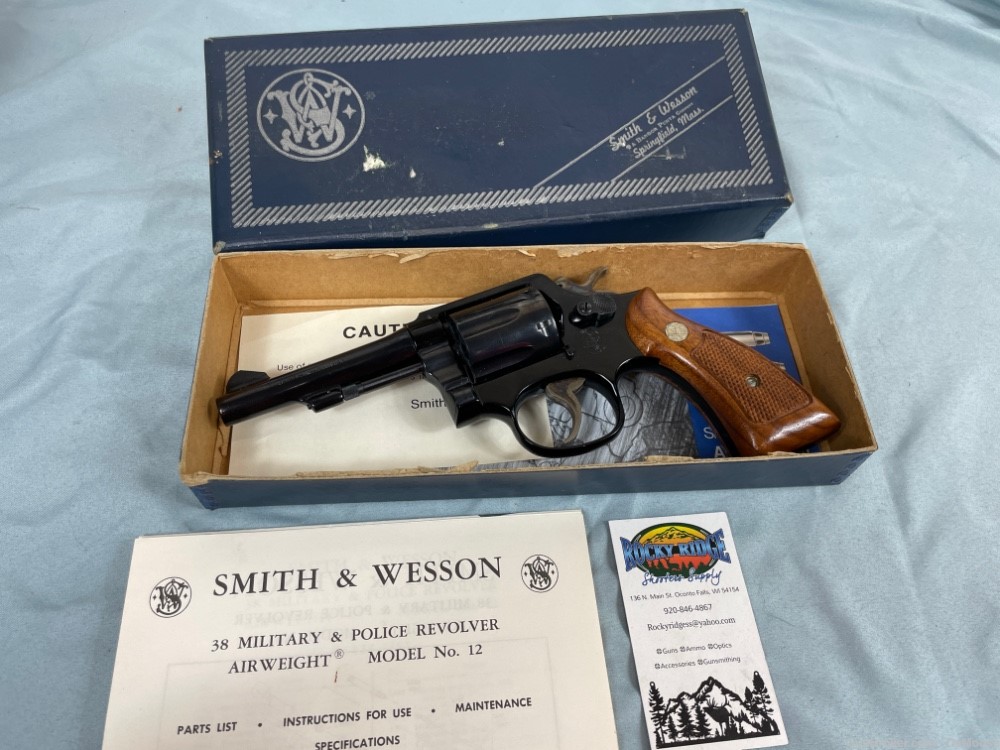 Smith & Wesson S&W 12-3 Airweight .38 Special 4" + Original Box (sp)-img-1