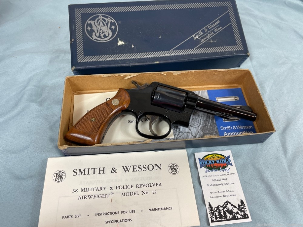 Smith & Wesson S&W 12-3 Airweight .38 Special 4" + Original Box (sp)-img-2