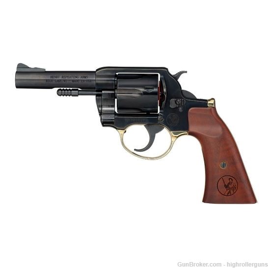 NEW HENRY BIG BOY 4" 357 MAGNUM GUNFIGHTER WOOD GRIP 6RD REVOLVER - H017GDM-img-0