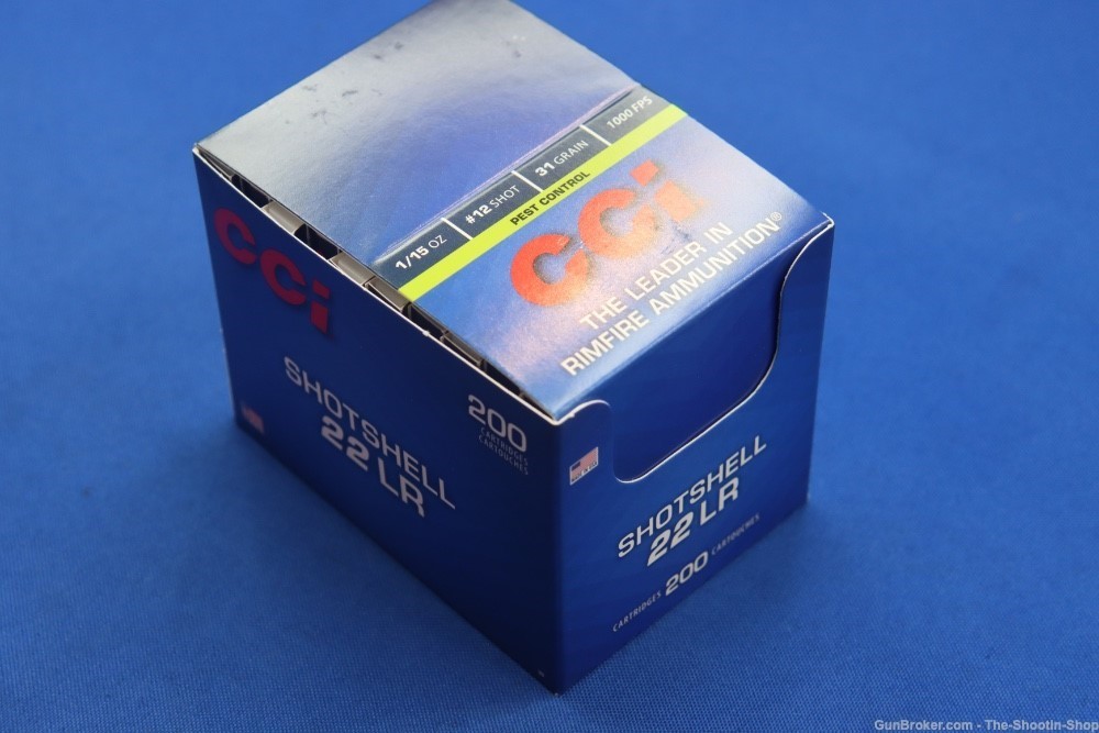 CCI 22LR Shotshell Ammunition 200RD AMMO Case Lot PEST CONTROL 31GR #12 22-img-0