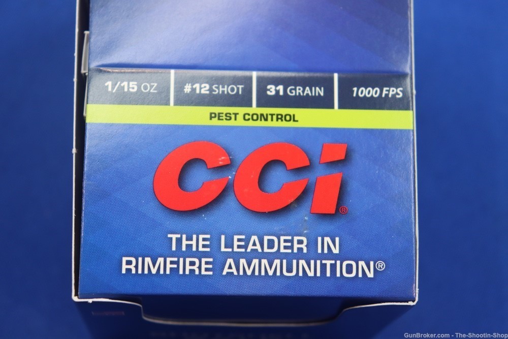 CCI 22LR Shotshell Ammunition 200RD AMMO Case Lot PEST CONTROL 31GR #12 22-img-2