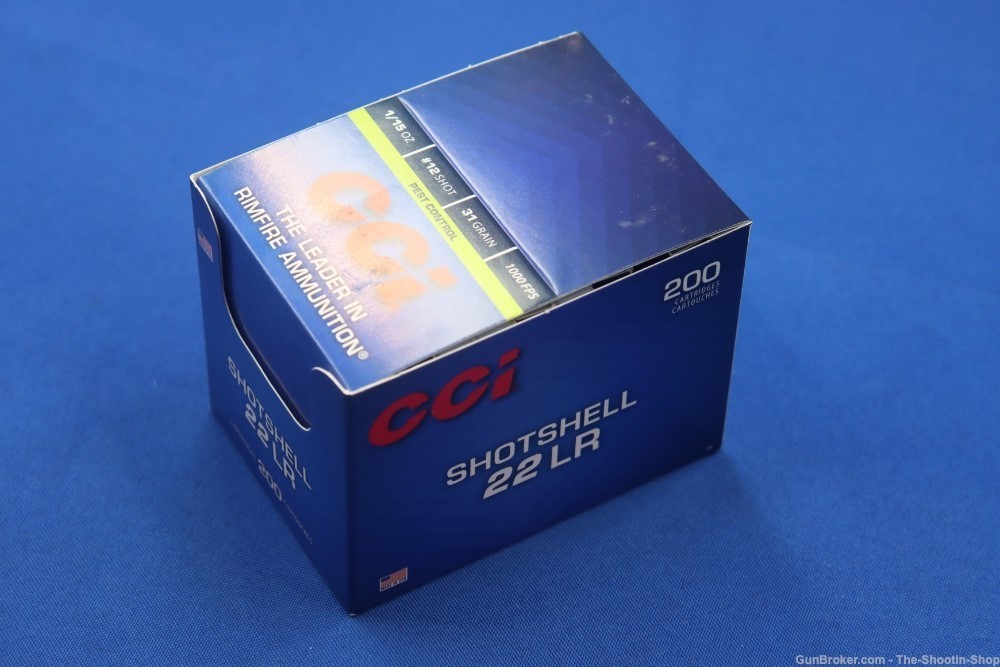 CCI 22LR Shotshell Ammunition 200RD AMMO Case Lot PEST CONTROL 31GR #12 22-img-11