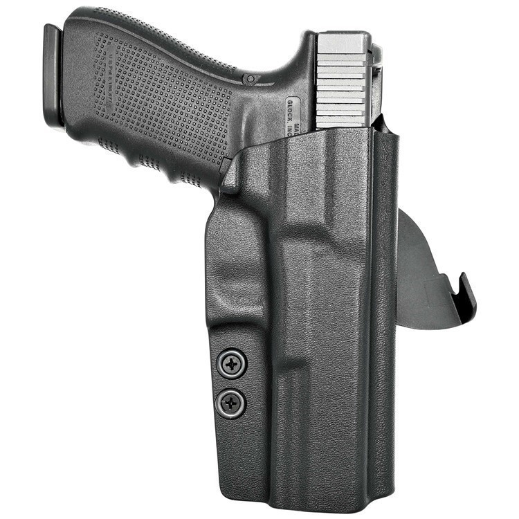Paddle Holster fits: Glock 20 21 Black / Right Hand / Standard Cut-img-1