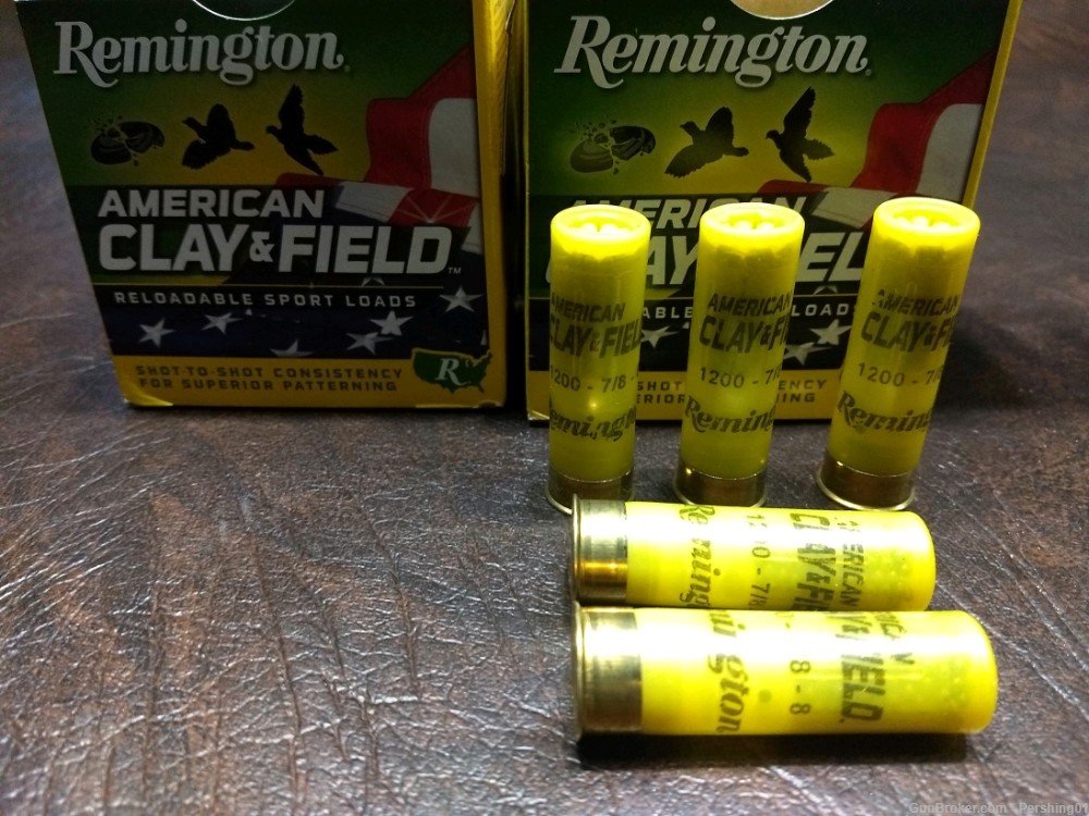 "REDUCED" 20 GAUGE 2 3/4" REMINGTON AMERICAN CLAY & FIELD 8 SHOT 100 RDS-img-3