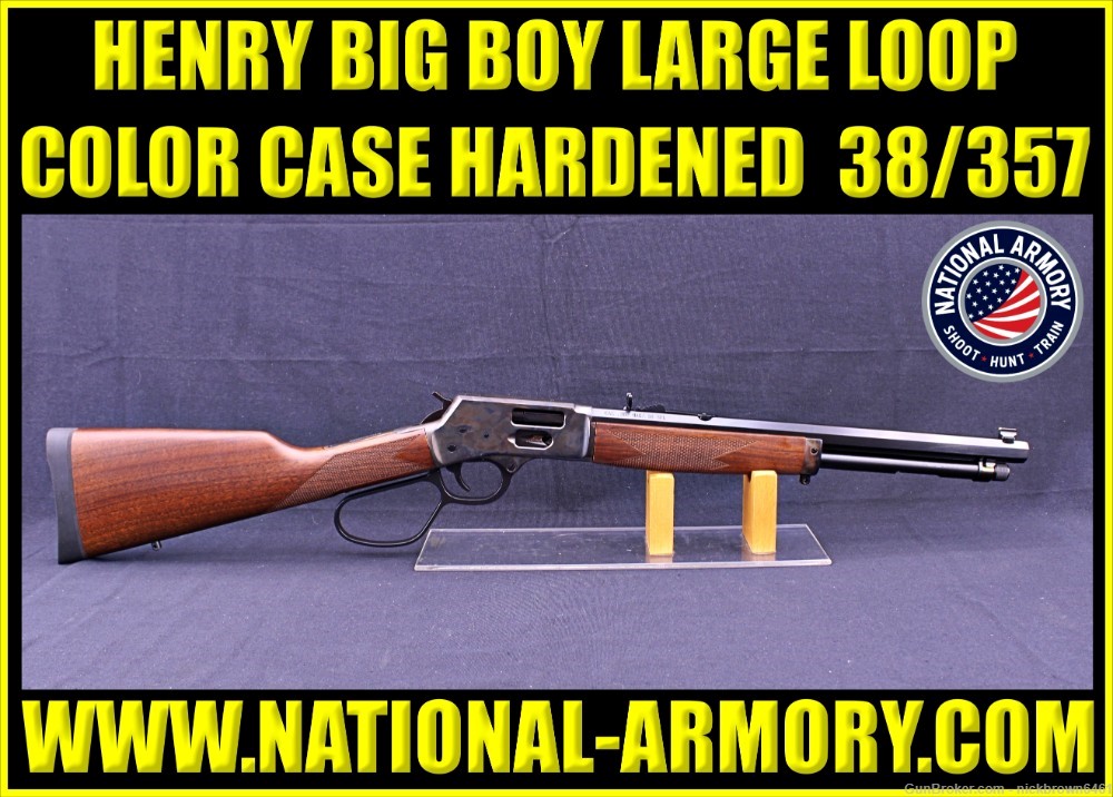 NEW IN BOX HENRY BIG BOY CARBINE COLOR CASE HARDENED .357 MAG H012GMRCC-img-0