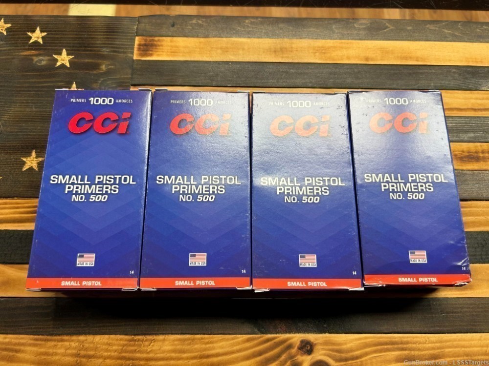 CCI #500 Small Pistol Primers 1000 count-img-0