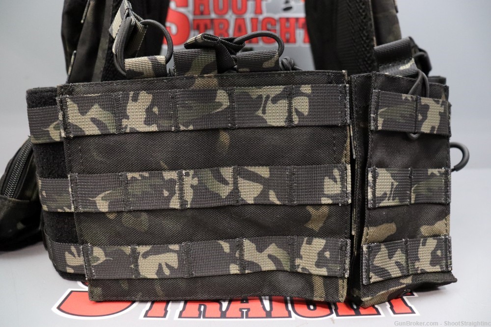 Multicam Black Plate Carrier w/ Steel lvl III Plates & Pouches-img-13