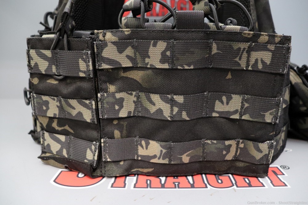 Multicam Black Plate Carrier w/ Steel lvl III Plates & Pouches-img-18
