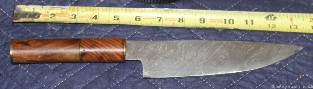 HANDMADE CUSTOM DAMASCUS CHEF KNIFE 13.5 INCH-img-0