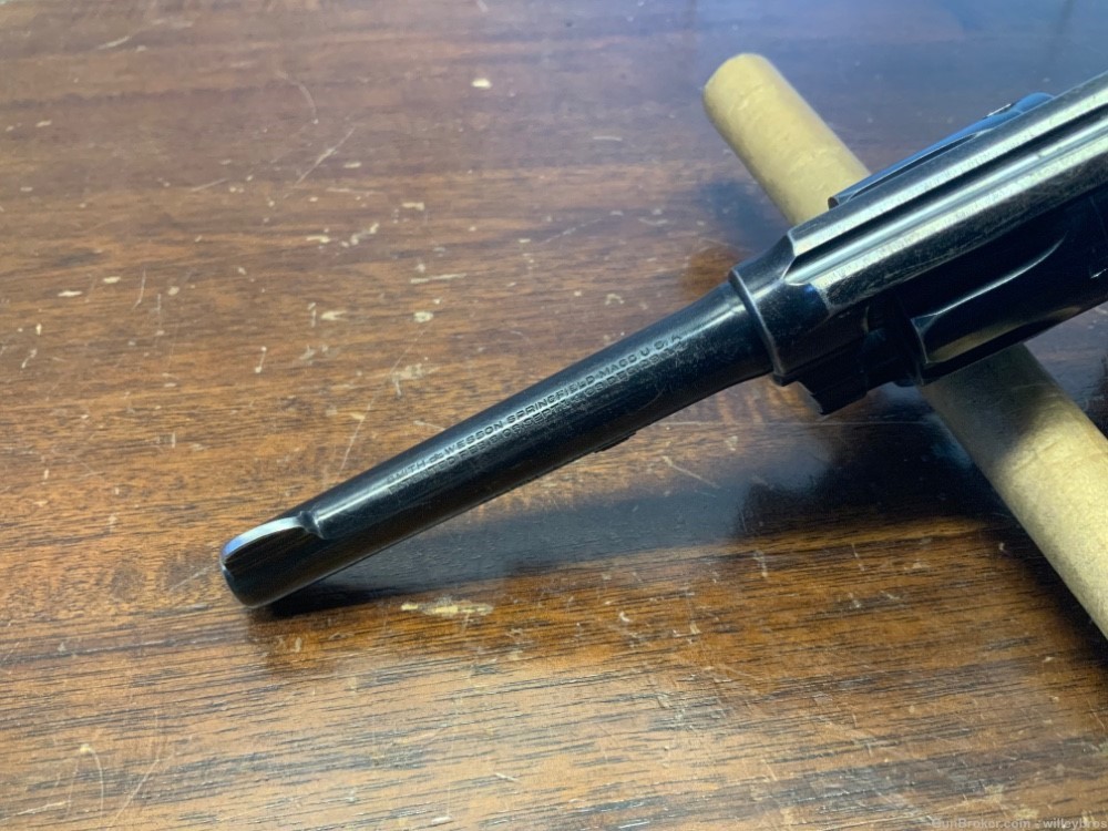 Smith & Wesson Hand Ejector 4” 32 S&W Long C&R Cracked Forcing Cone AS IS -img-9