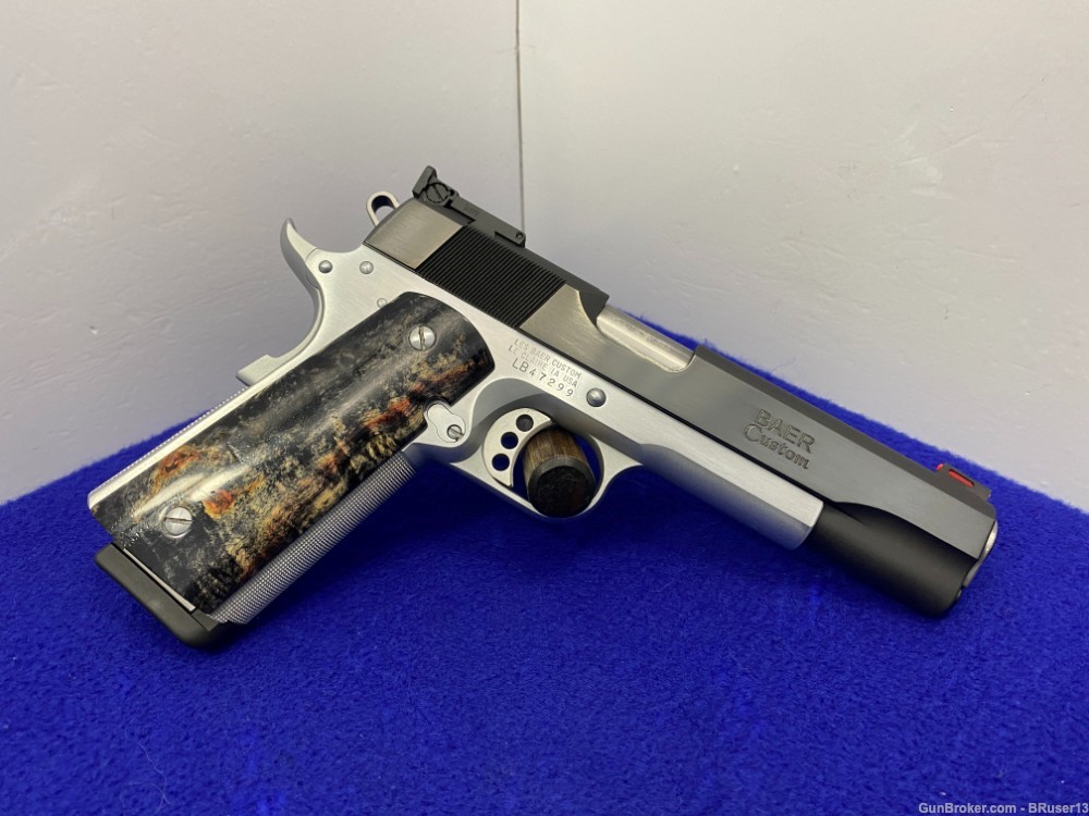 Les Baer 1911 Boss .45 ACP Chrome/Blue 5" *TRIBUTE TO THE 1970s MUSCLE CAR*-img-16