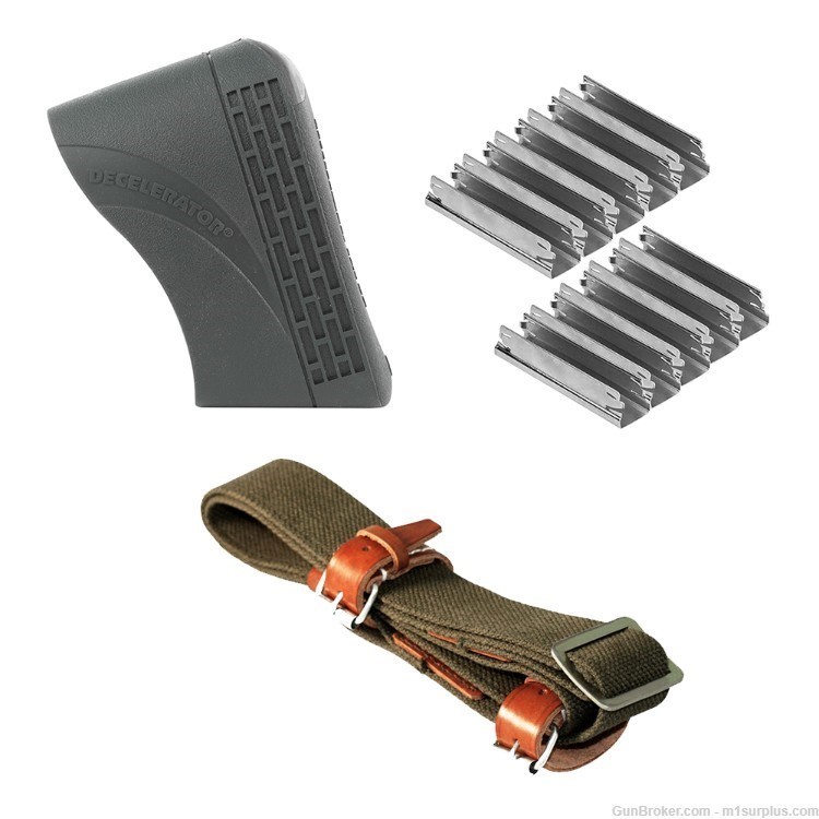 Pachmayr Buttpad + Sling + 7.62x54r  Stripper Clips for Mosin Nagant Rifle-img-0
