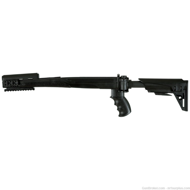 USA Made TactLite Black Side Folding + Collapsible Stock For SKS Rifle-img-0