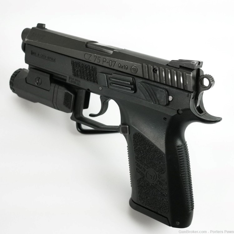  CZ P-07 Semi-Automatic 9mm w/holster and light-img-1
