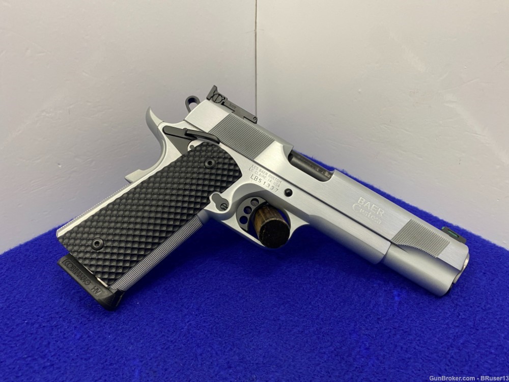 Baer Custom 1911 Premier II 9mm Stainless *VERY HIGH END 1911 GOVERNMENT*-img-16
