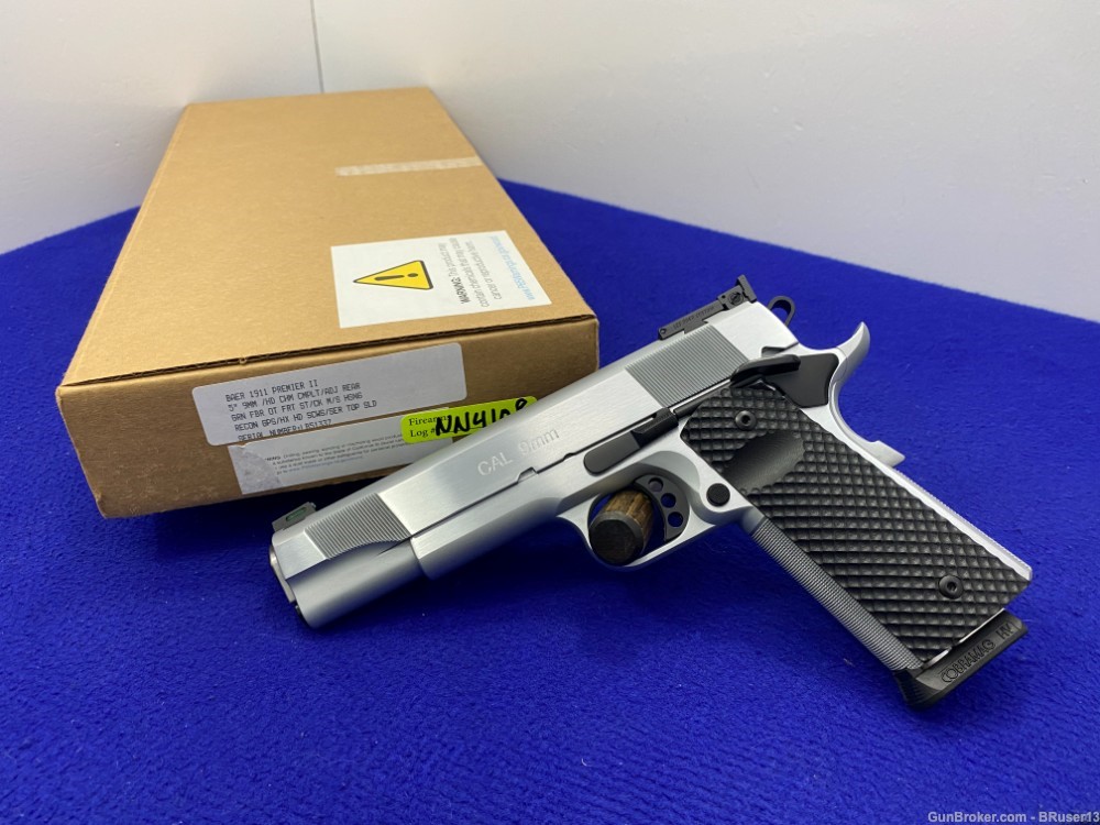 Baer Custom 1911 Premier II 9mm Stainless *VERY HIGH END 1911 GOVERNMENT*-img-2