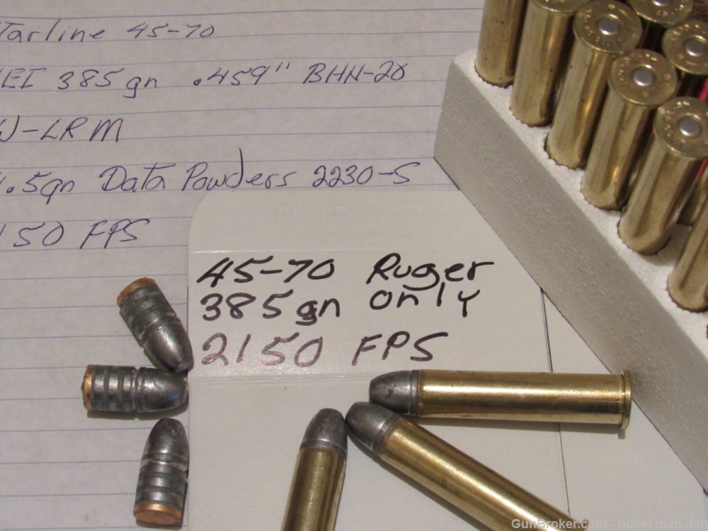 45-70 Ruger only ammo 385gn 2150 fps-img-0