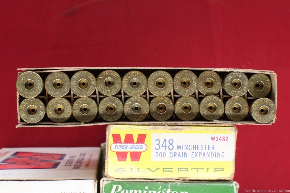 USED 348 WIN Reloading dies and 120 empty brass-img-2