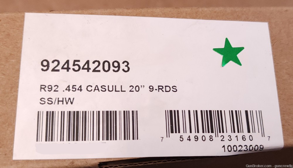 Rossi R92 454 Casull SS R-92 Stainless 454Casull 924542093 9rd 20" Layaway-img-14
