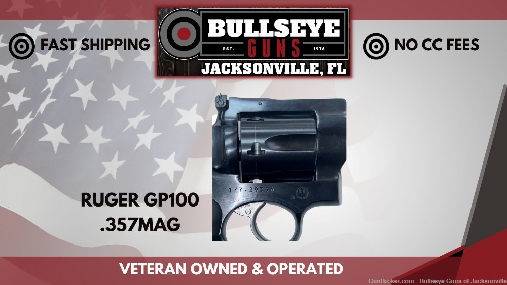 Ruger GP100 357 Magnum Blued Revolver with 6-Inch Barrel -img-3