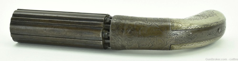 Unmarked Blunt and Symms Pepperbox Revolver. .31 Caliber (AH4255)-img-2