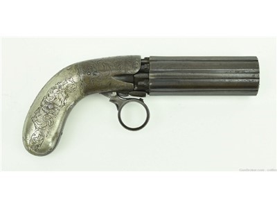 Unmarked Blunt and Symms Pepperbox Revolver. .31 Caliber (AH4255)