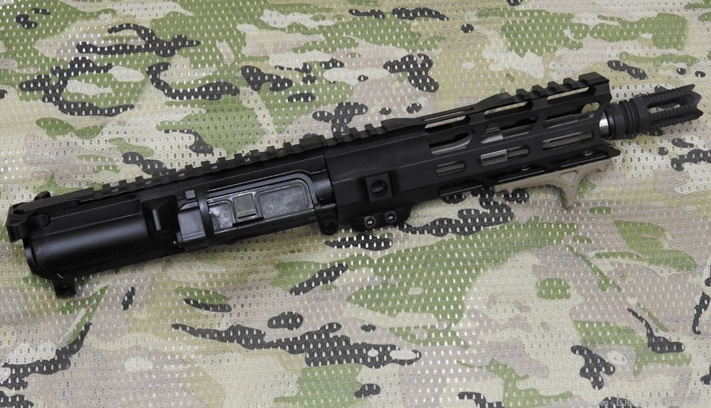 AR-9 / AR-15 9mm 7.5" 416R Complete Upper Receiver w 7" MLOK , YHM & FDE HS-img-2