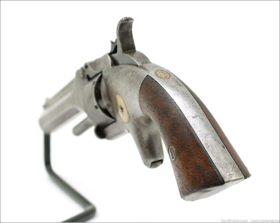 Antique c. 1860's  MANHATTAN Firearms NY - 7-Shot .22 Caliber Revolver-img-5