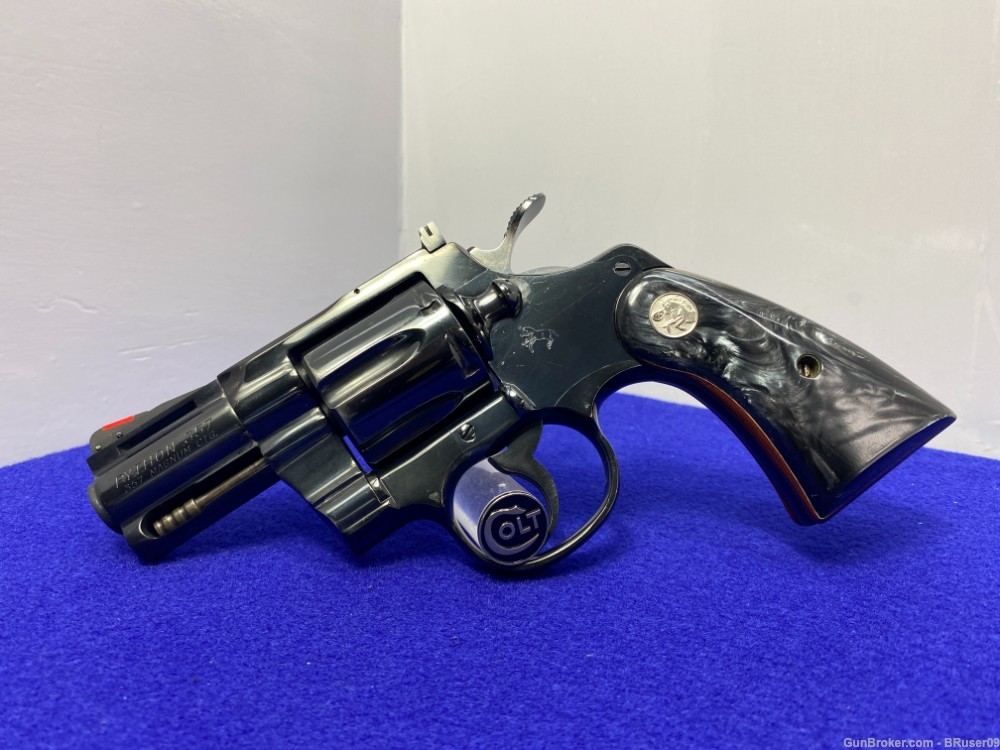 1977 Colt Python .357 Mag Blue 2 1/2" *CLASSIC SNAKE SERIES REVOLVER*-img-0
