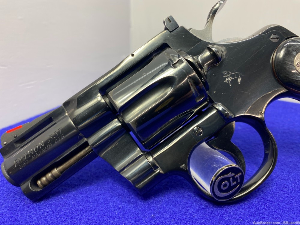 1977 Colt Python .357 Mag Blue 2 1/2" *CLASSIC SNAKE SERIES REVOLVER*-img-5
