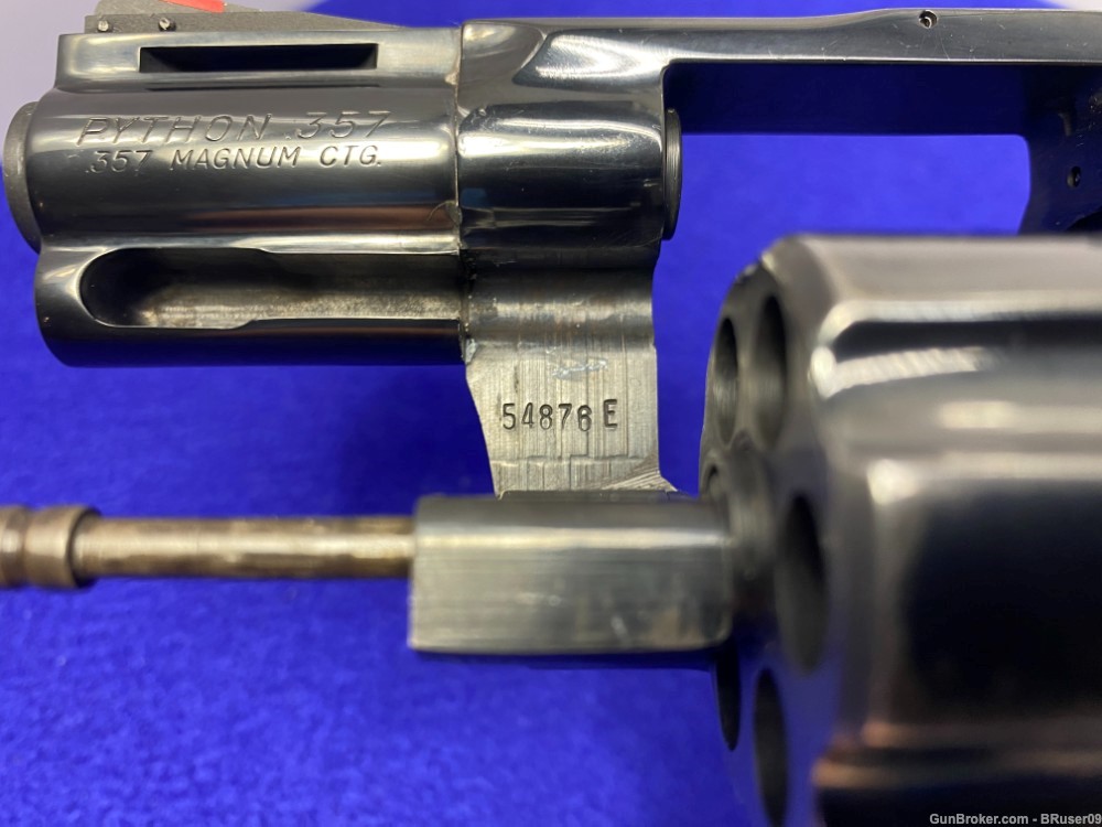 1977 Colt Python .357 Mag Blue 2 1/2" *CLASSIC SNAKE SERIES REVOLVER*-img-19