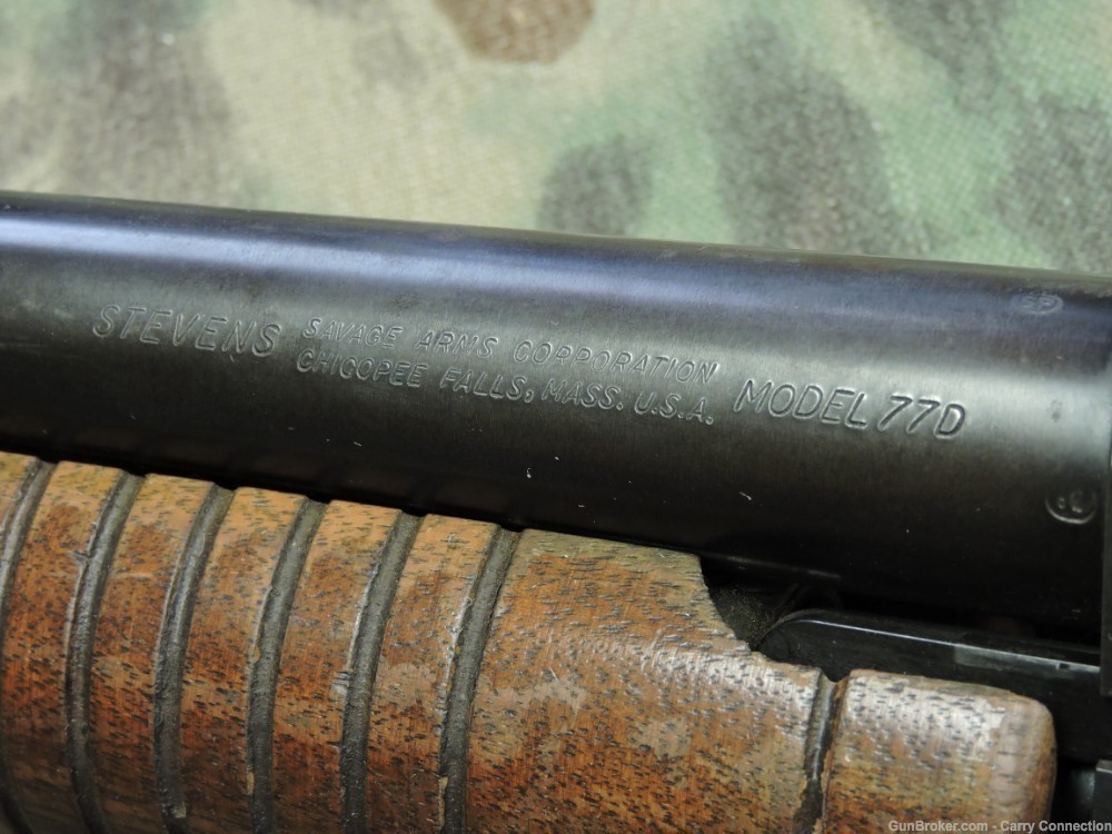 Savage Arms Corporation Stevens Shotgun Model 77D 12 gauge 2 3/4 chamber-img-4