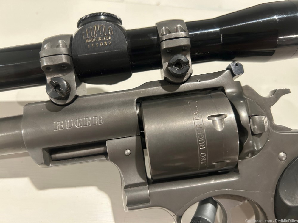 Ruger Super Redhawk .480 Ruger w/Leupold scope -img-3